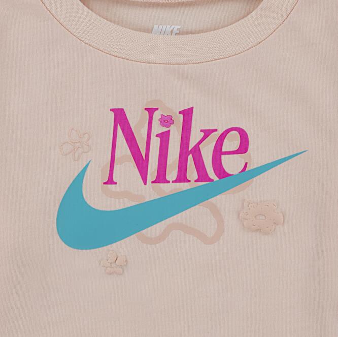 Completo bambina nike wild flower - rosa 3/5