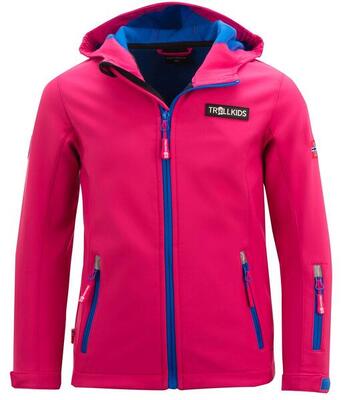 Kinder Softshelljacke Oslofjord Marineblau/Magenta