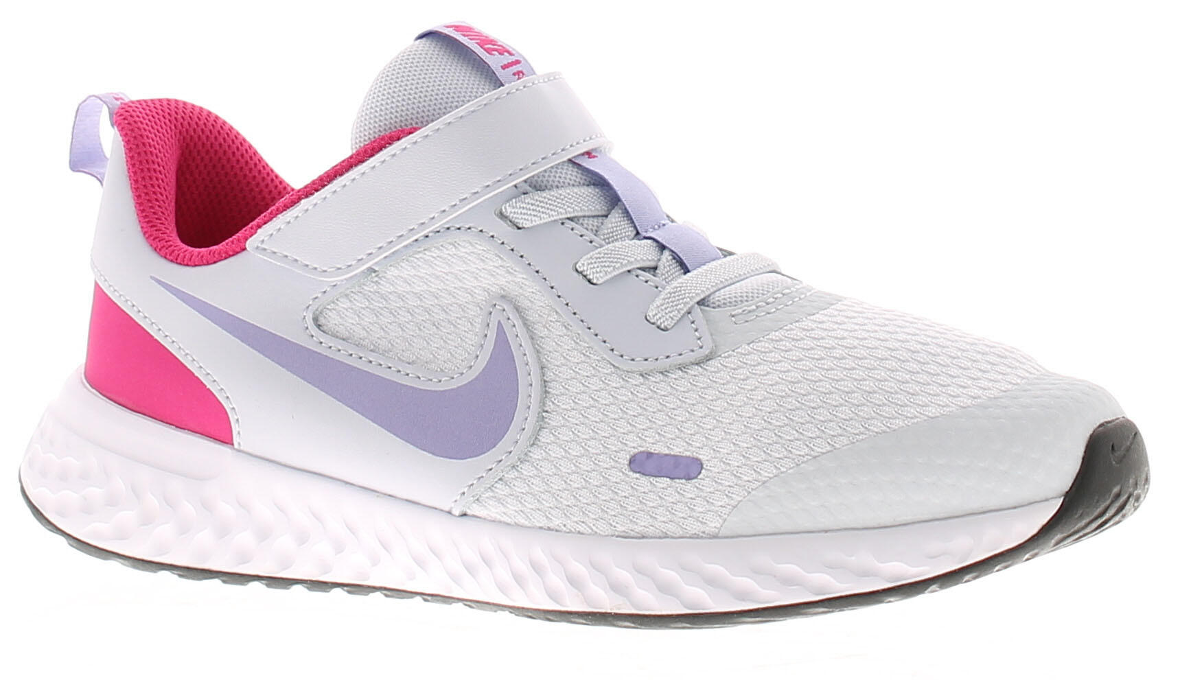 Nike Junior Girls Trainers Revolution 5 Touch Fastening grey UK Size 13.5 1/5
