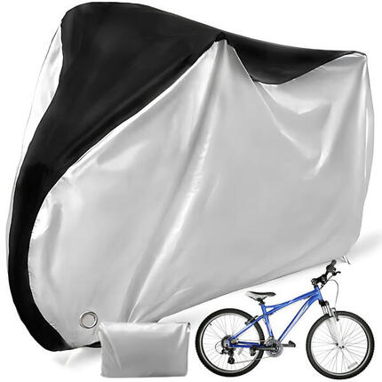 Housse de vélo Housse de protection hydrofuge Vélo 200x110 cm Argent/Noir