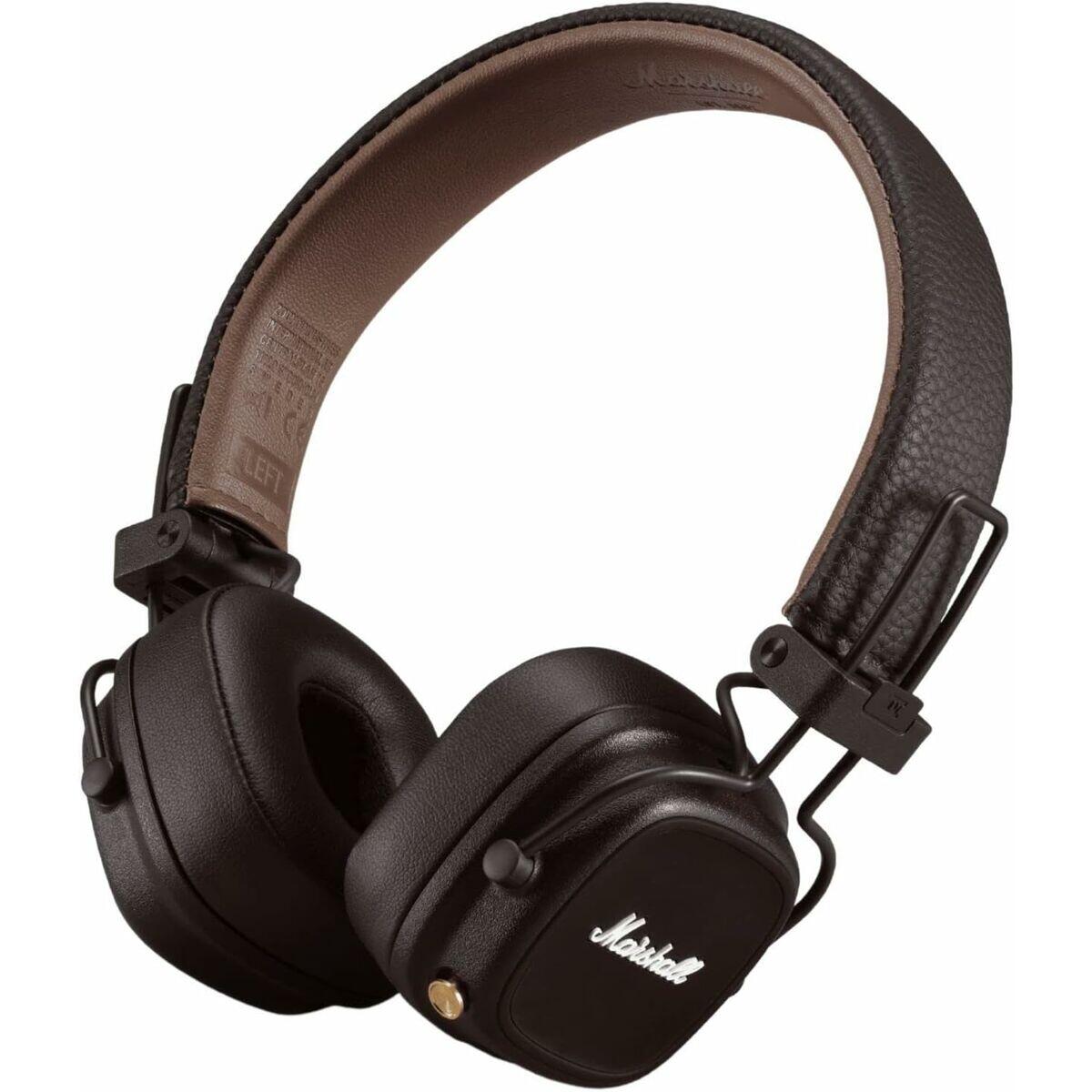 Auriculares bluetooth marshall major iv castanho