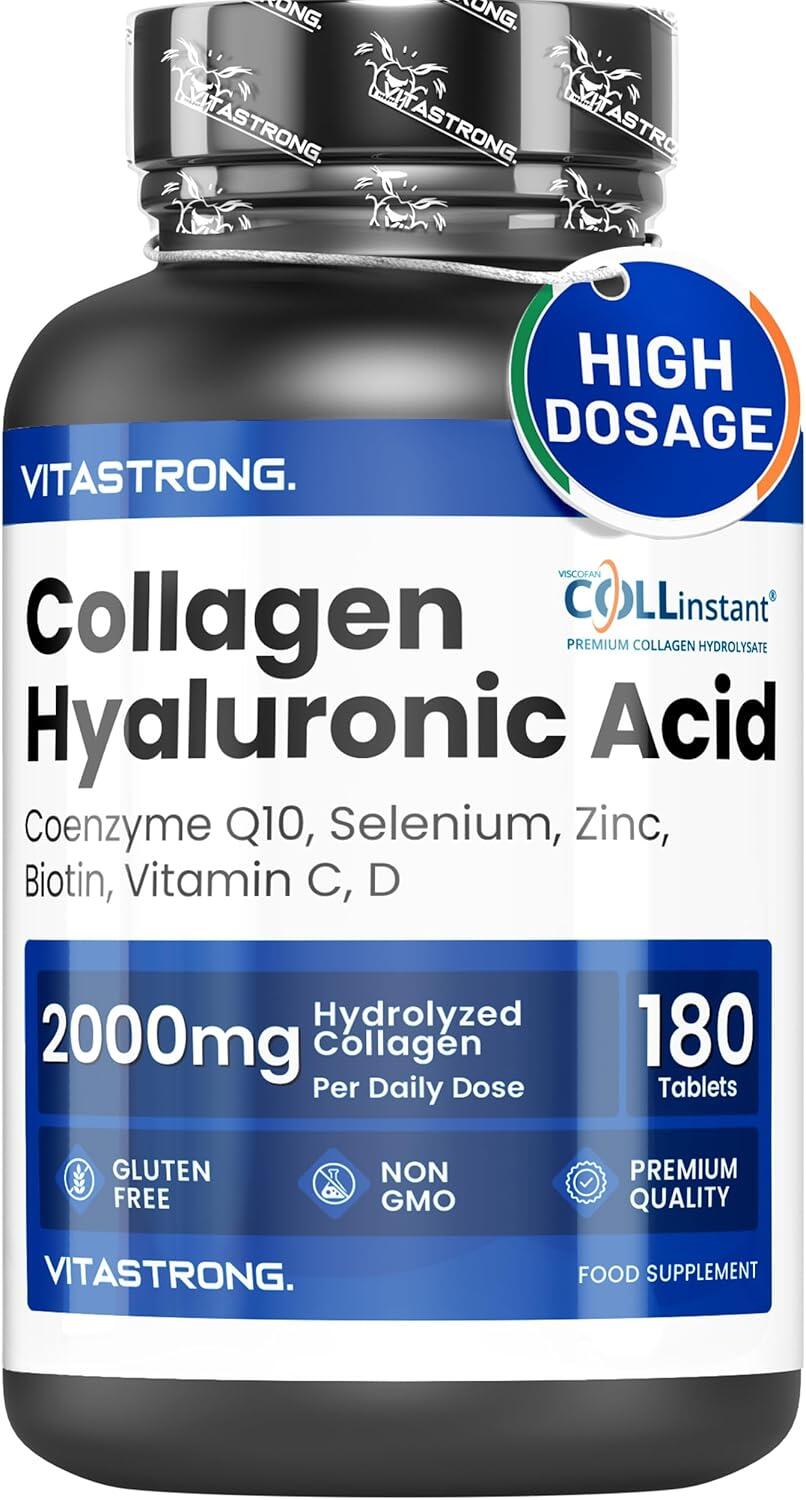 VITASTRONG Collagene idrolizzato 2000mg Vitastrong – COLLinstant con acido ialuronico