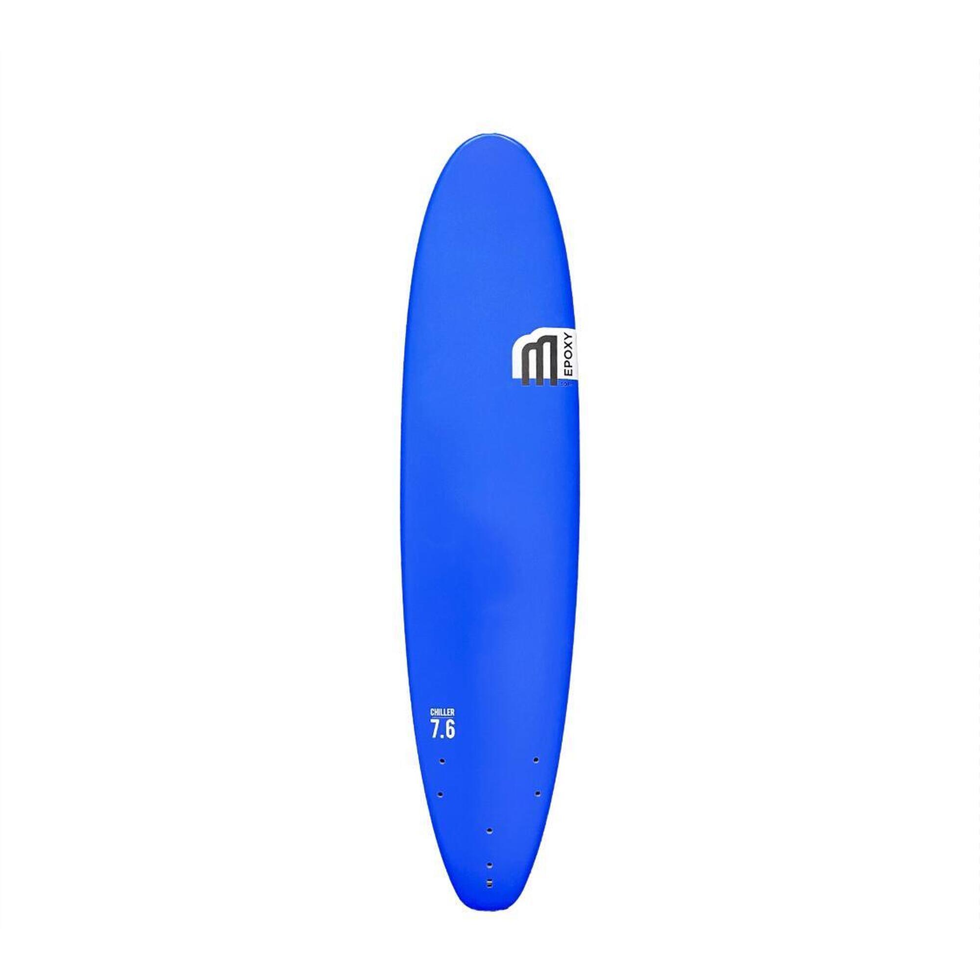 Mdns - Chiller Classic Epoxy 7'6 - Planche De Surf Softboard 7'6 - Planche De Surf - Bleu - Decathlon