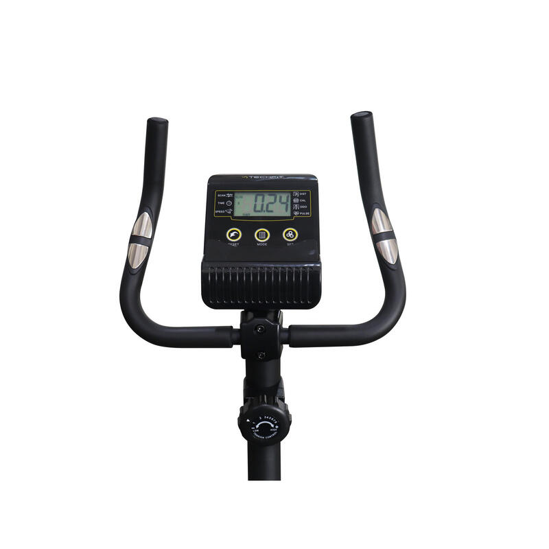 Bicicleta Magnetica Fitness TECHFIT® B400N, Volanta 6 Kg, 8 trepte rezistenta
