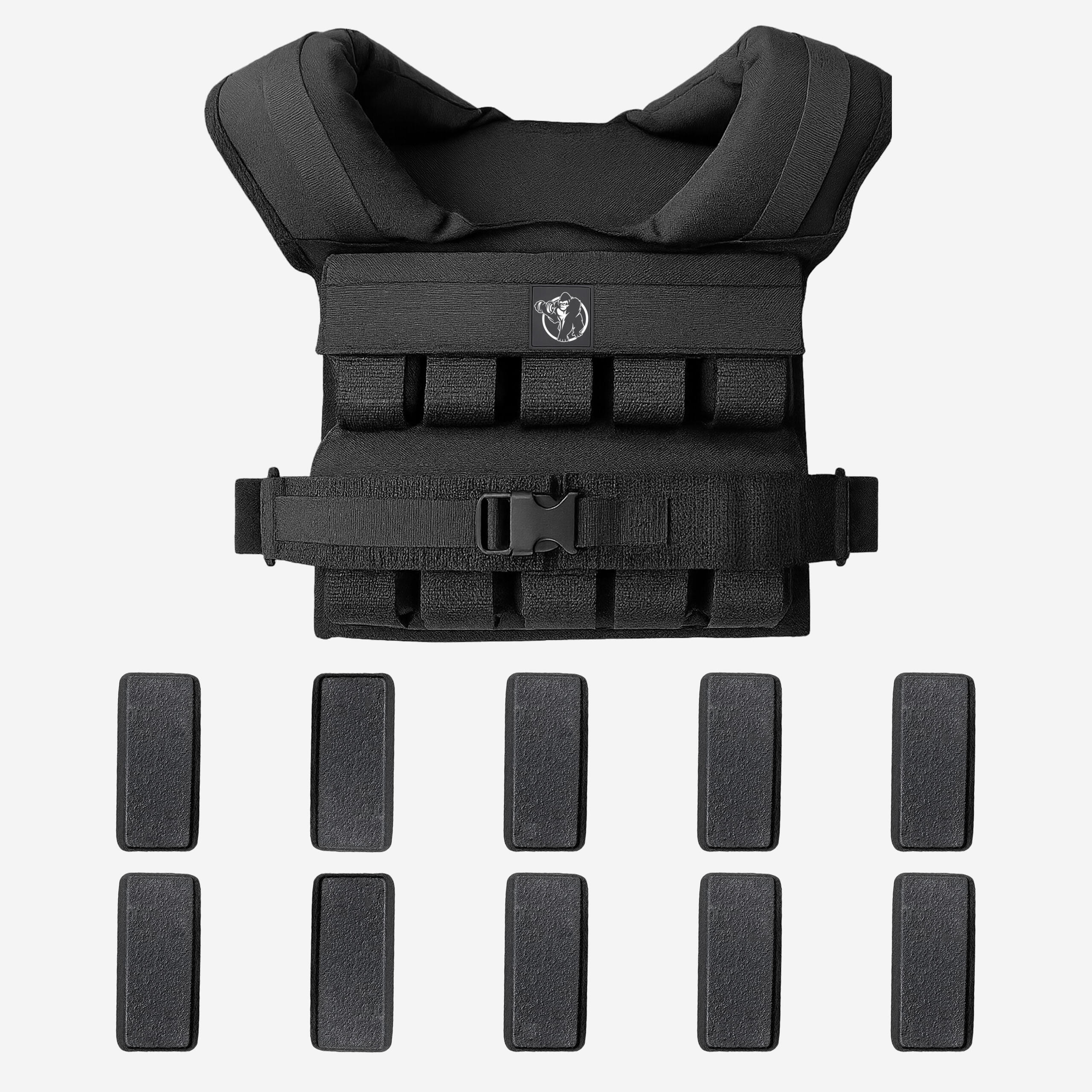 Gewichtsvest 30 kg - PRO - Verstelbaar - Scheurvast - Comfortabel - Weightvest 2/4