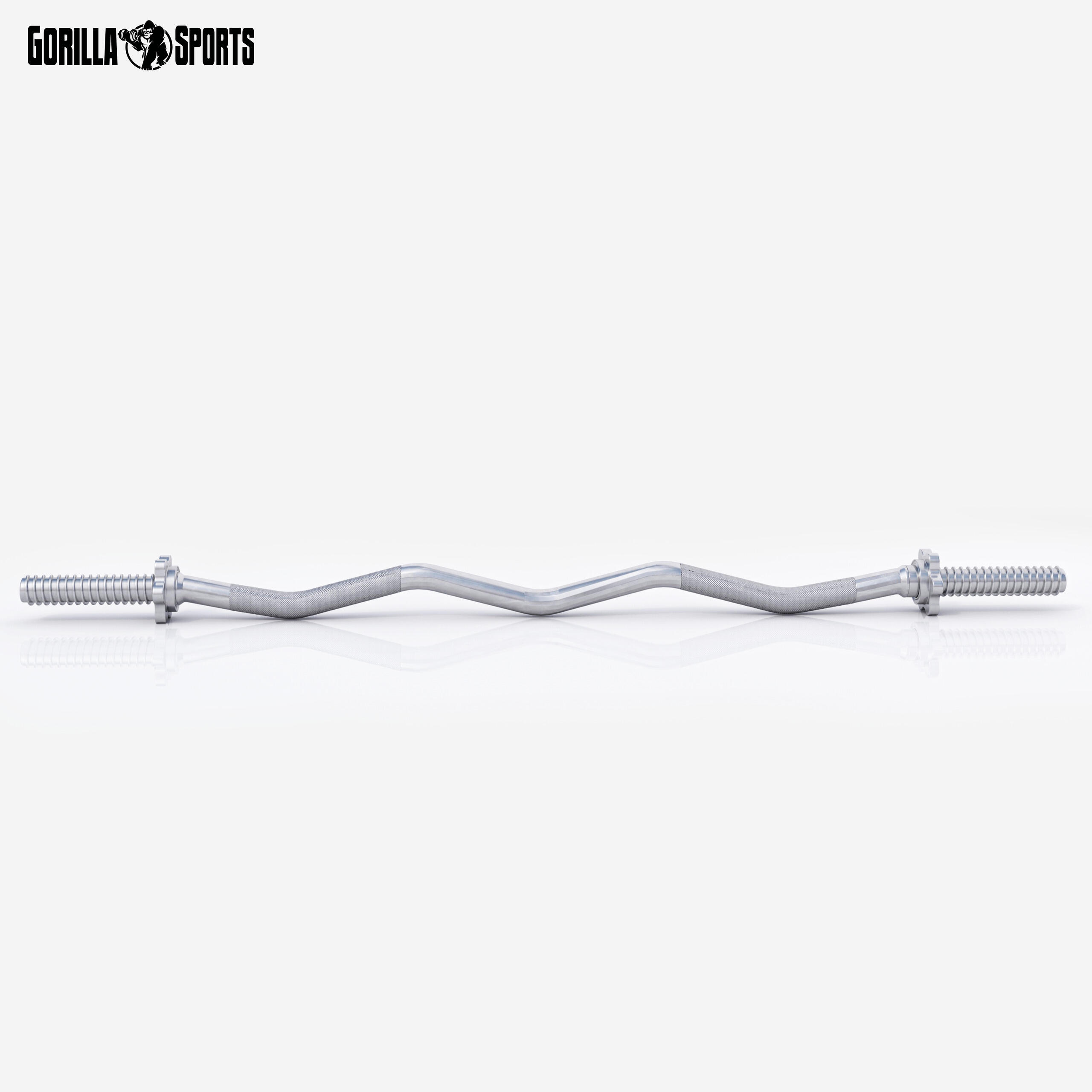 SZ Curlstange - 30mm, 120cm Länge, Chrom Curlhantel, 30mm Hantelstange 7/7