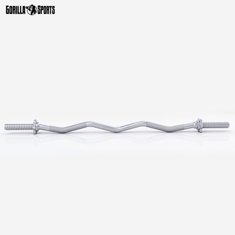 Bară SZ cromată de 120 cm cu piulite de tip stea  30/31 mm