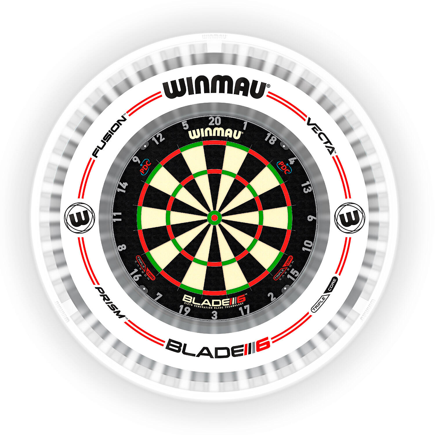 WINMAU Plasma Ice Dartboard Light - White 360 Degree Dart Board Light 2/7