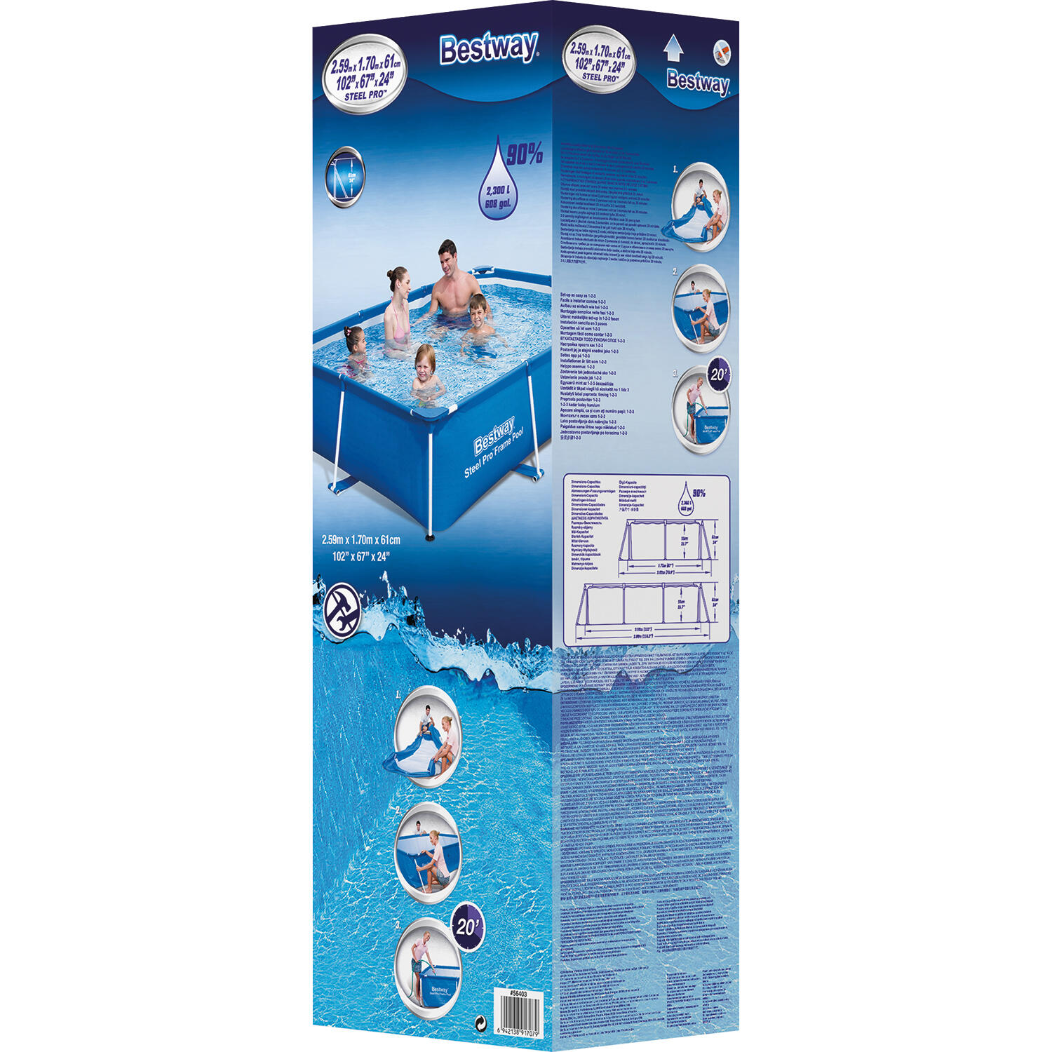 Bestway Zwembad Steel Pro 2/3
