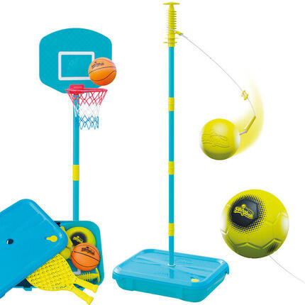 Pack jeux 1er âge Swingball 3en1 toutes surfaces métal