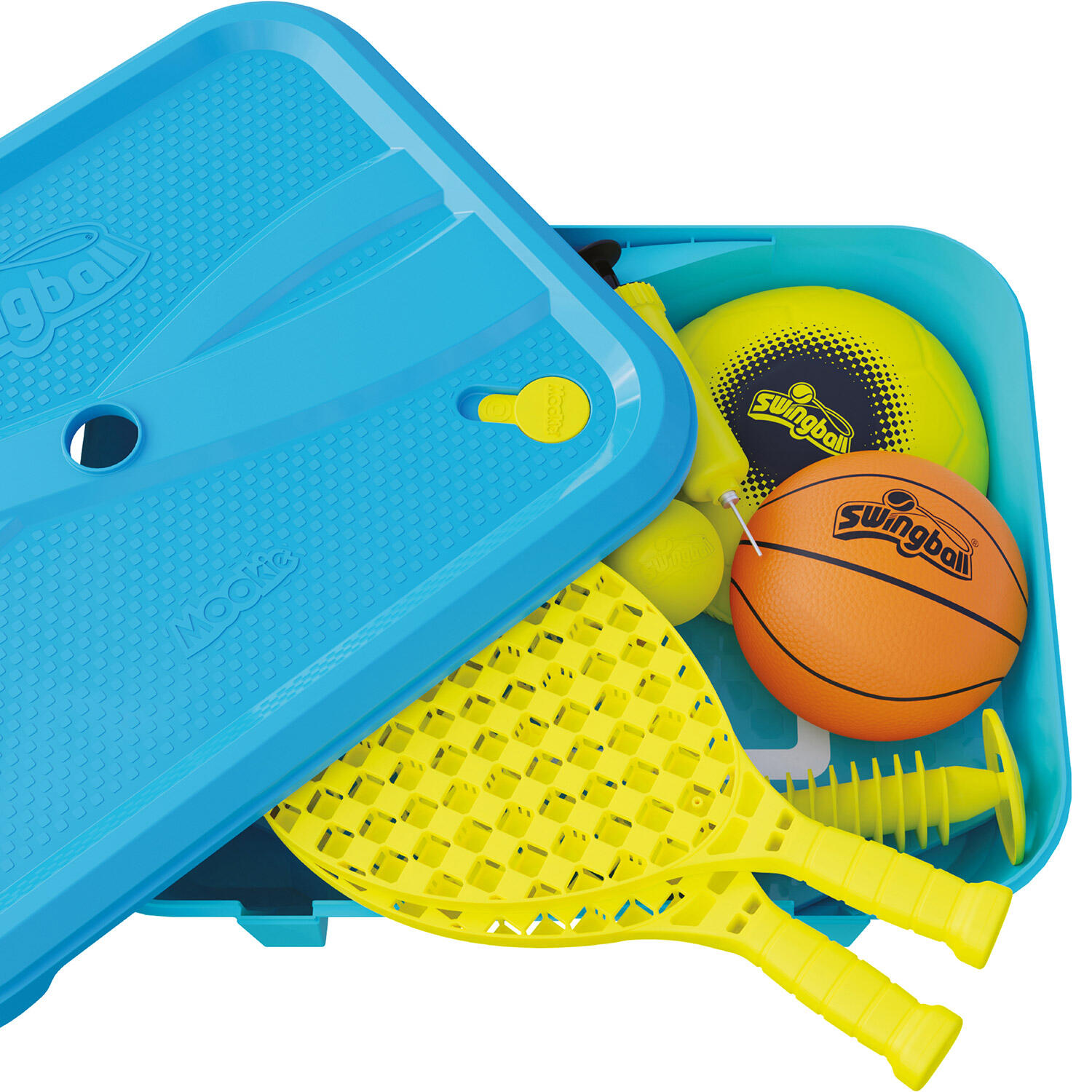 Pack jeux 1er âge Swingball 3en1 toutes surfaces  métal 5/6