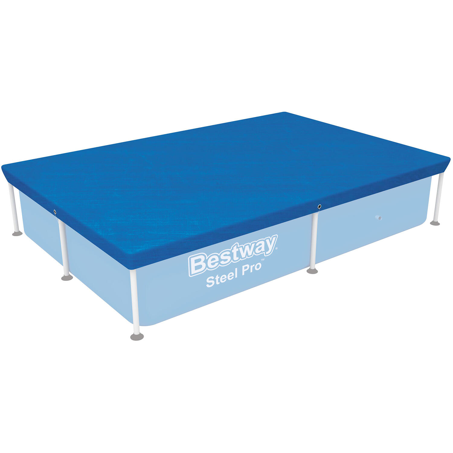 Bestway - Bestway Flowclear Piscine Rectangulaire Bâche De Couverture 221 X 150 Cm - Bâche Piscine - Bleu - Taille Unique - Decathlon
