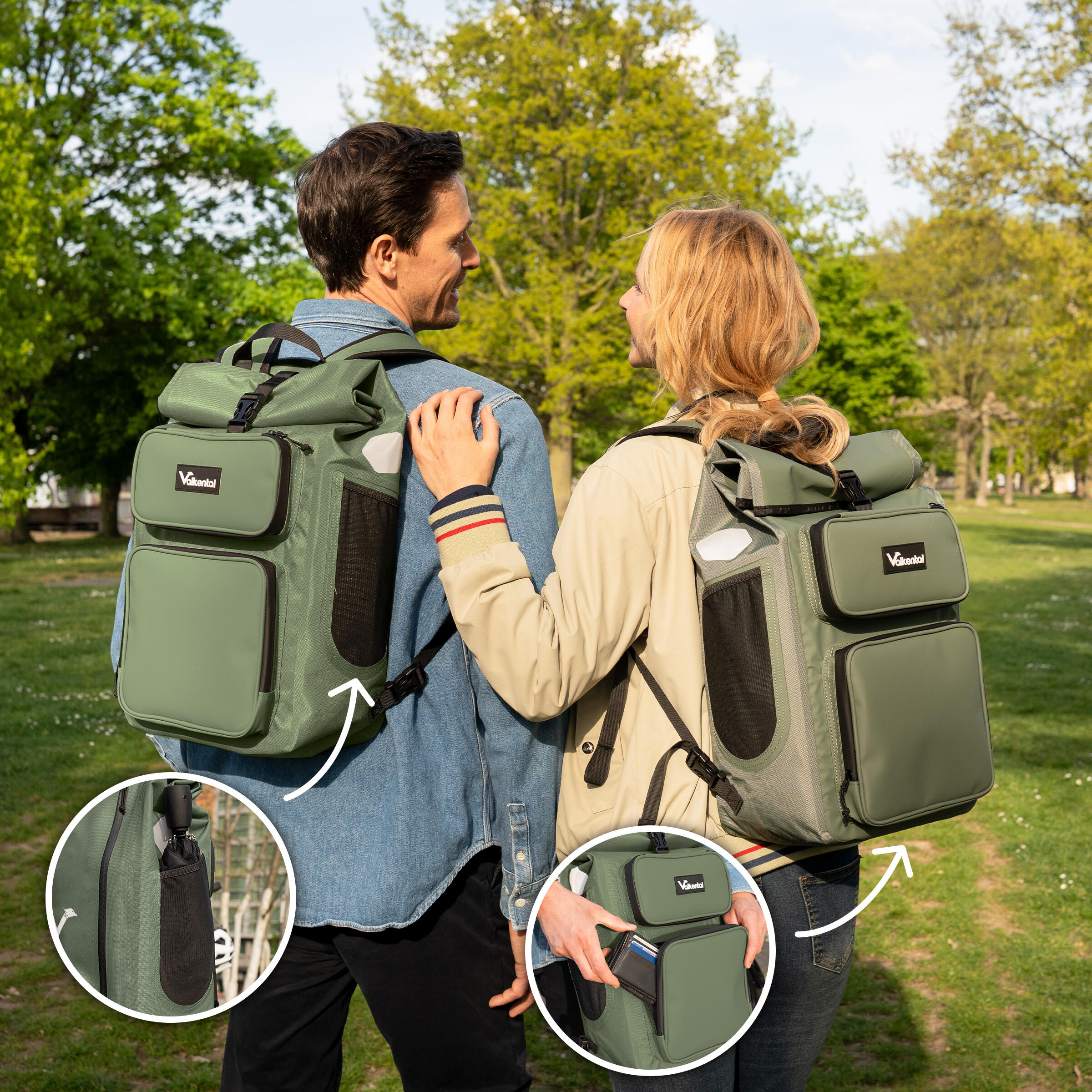 Sacoche vélo 2en1 porte-bagages sac à dos étanche 28 L - UrbanX 6/7