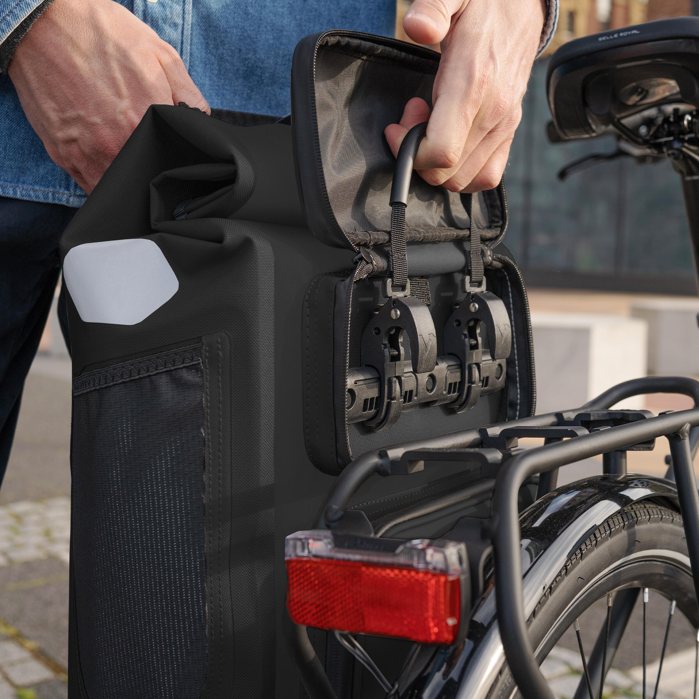 HIKENTURE 4in1 Fahrradtasche Wasserdicht für Gepäckträger Wasserdicht 24L Rucksack Hinten - Gepäckträgertasche HIKENTURE 4in1 Fahrradtasche Wasserdicht für Gepäckträger Wasserdicht 24L Rucksack Hinten - Gepäckträgertasche