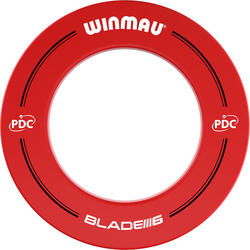 Winmau anneau de réception de cible de fléchettes PDC Surround Rouge