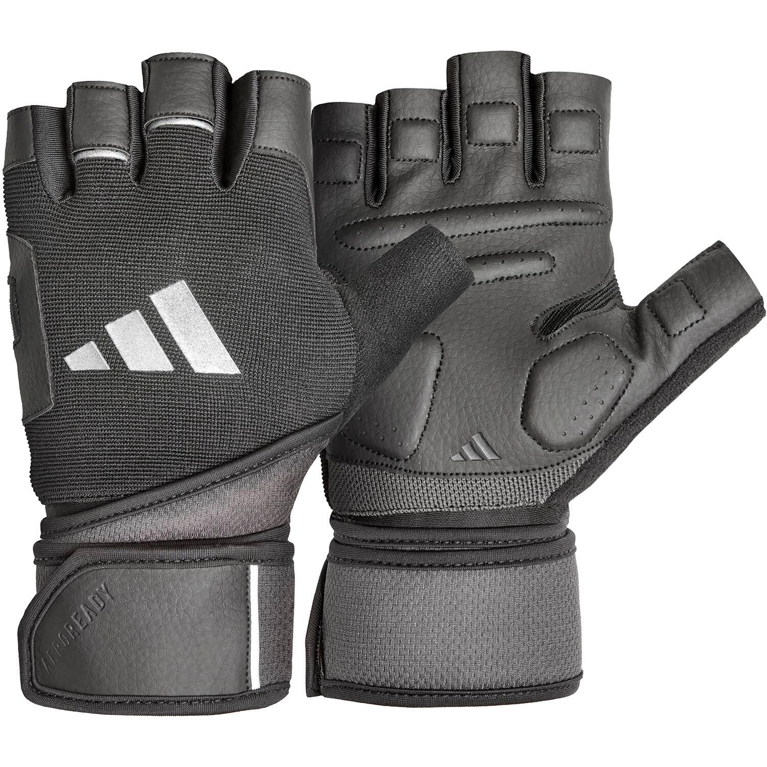 Adidas - Gants D'Entraînement Avec Poignet - L - Maintien De Poignet - Blanc|noir - 42 M/l - Decathlon