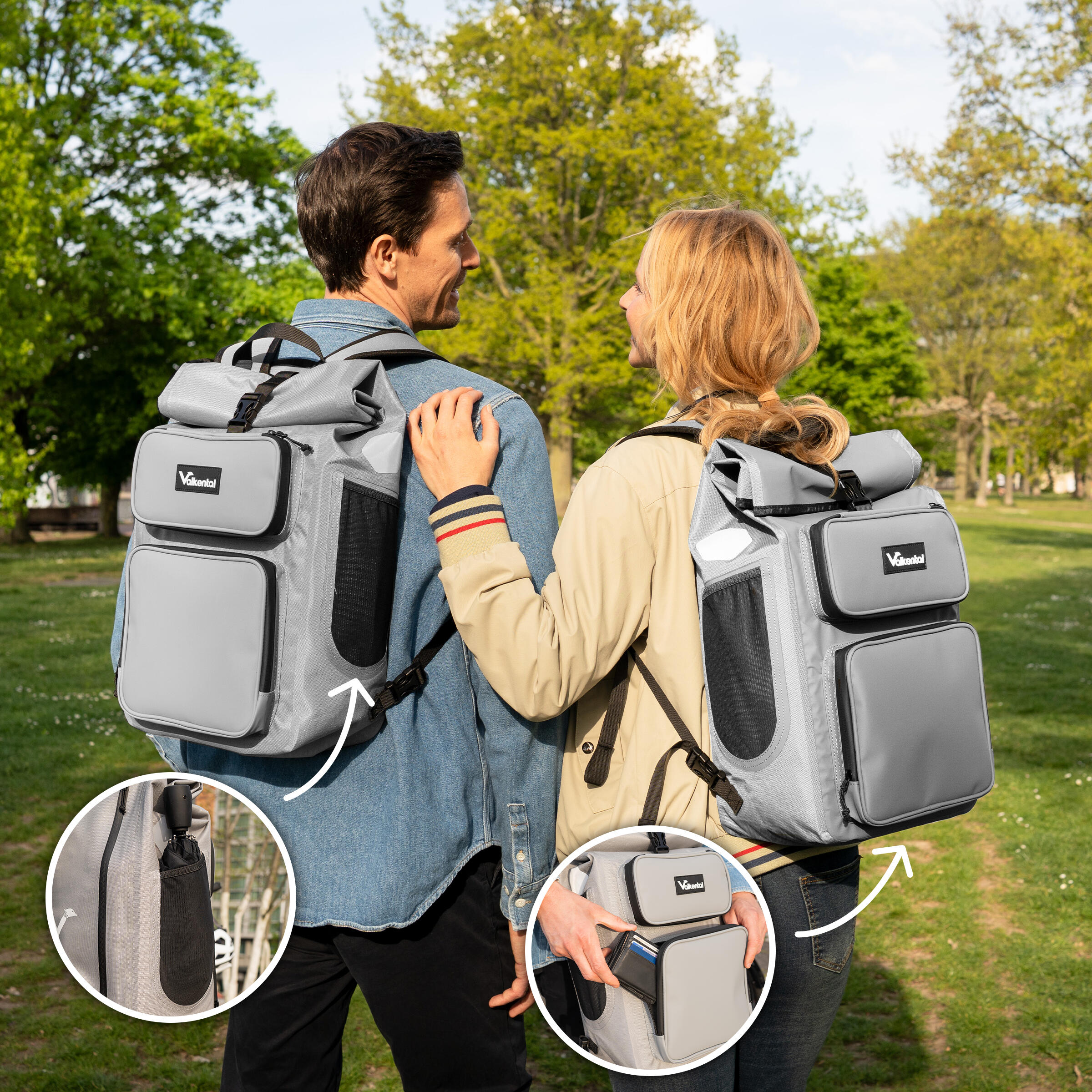Fietstas 2in1 bagagedrager rugzak waterdicht 28 L - UrbanX 6/7