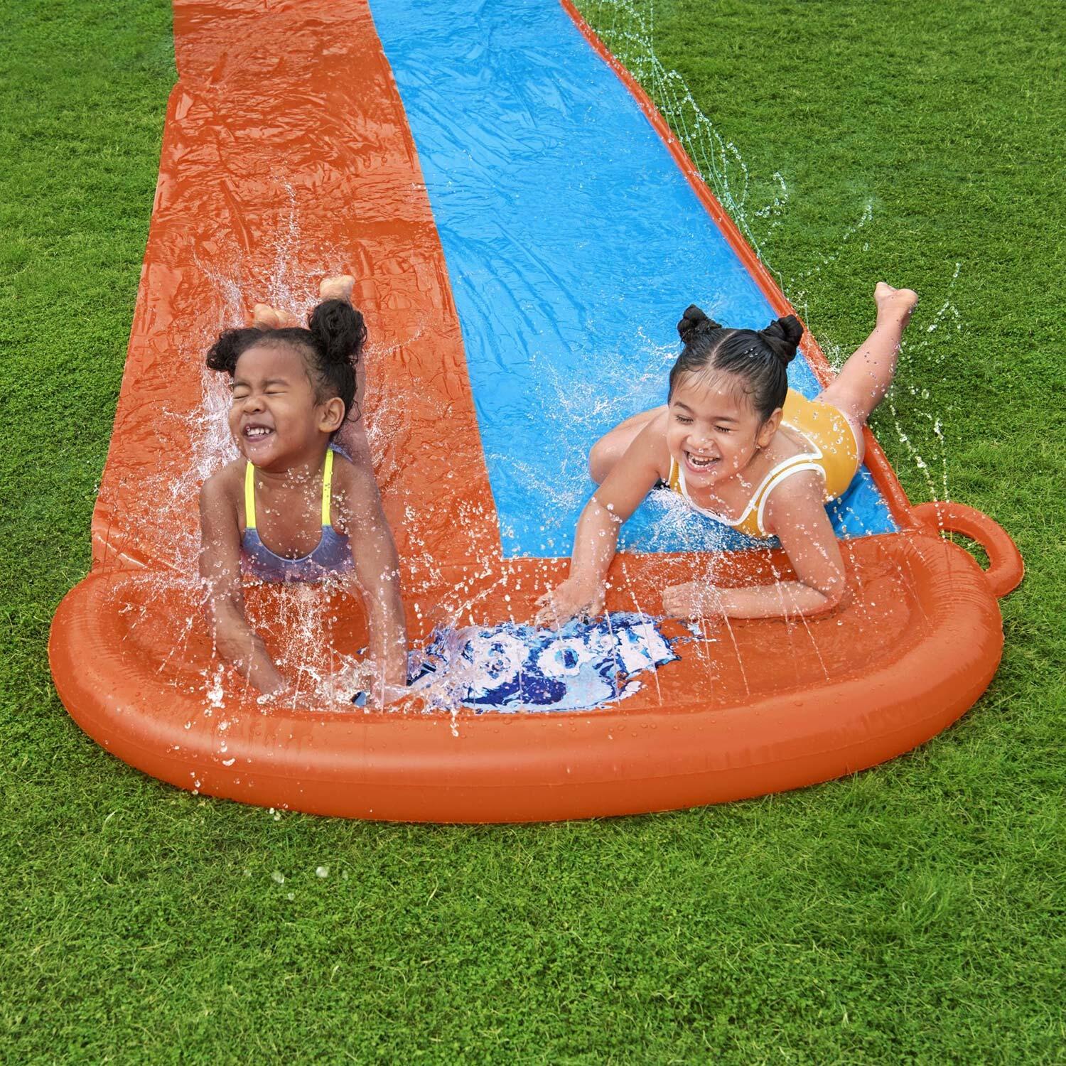 Bestway H20GO Double Lane Slip and Slide, Inflatable Water Slide for Kids 5/7