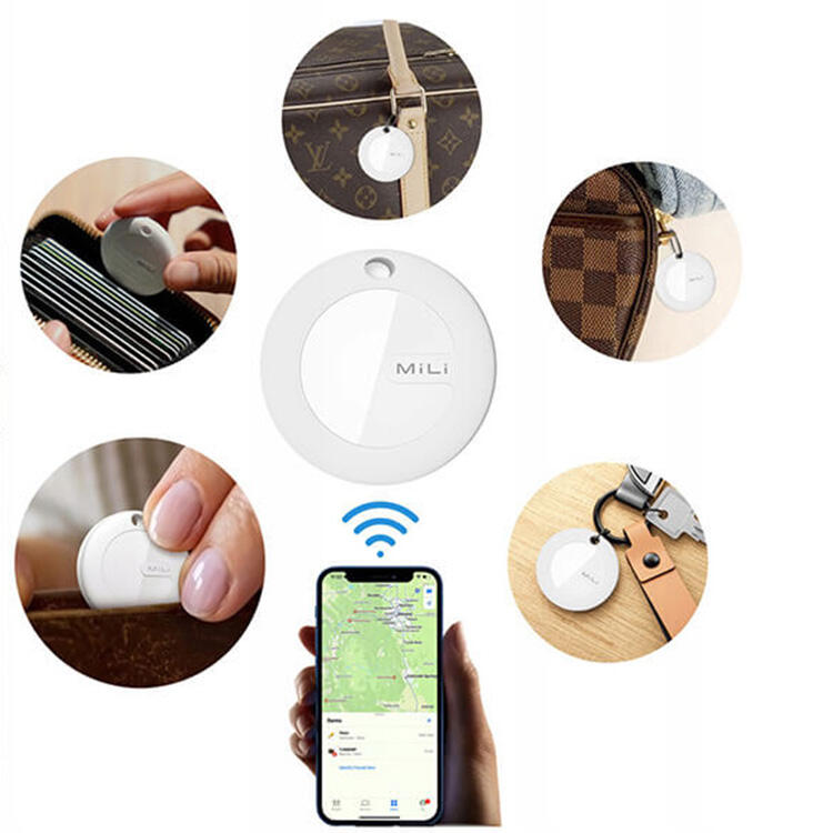 Pack de 3 porte-clés similicuir avec tracker intégré Mili Rouge 6/7
