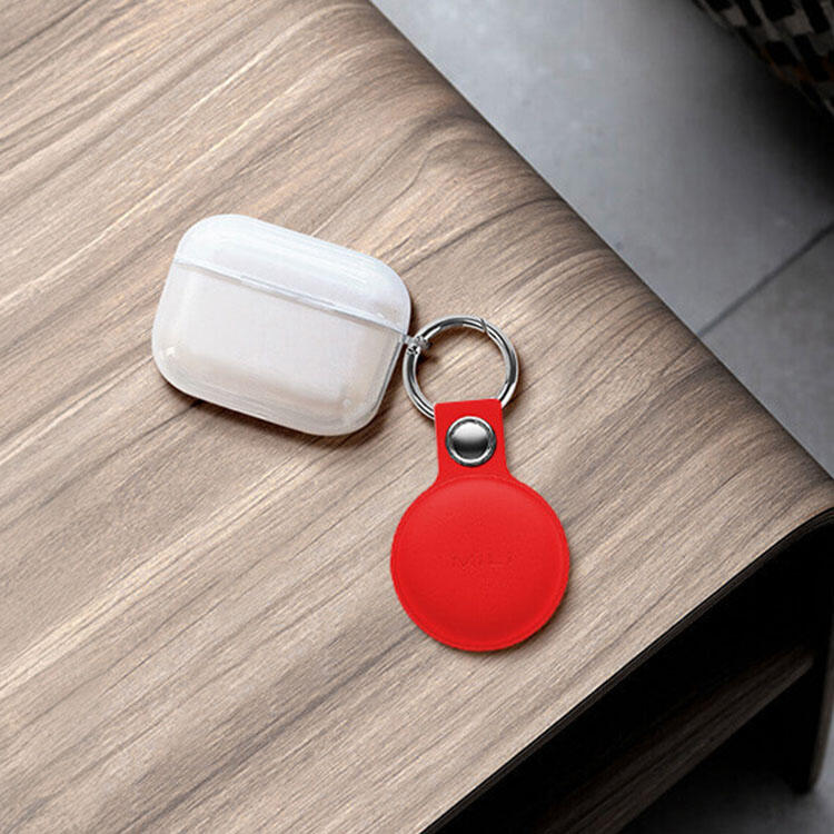 Pack de 3 porte-clés similicuir avec tracker intégré Mili Rouge 5/7