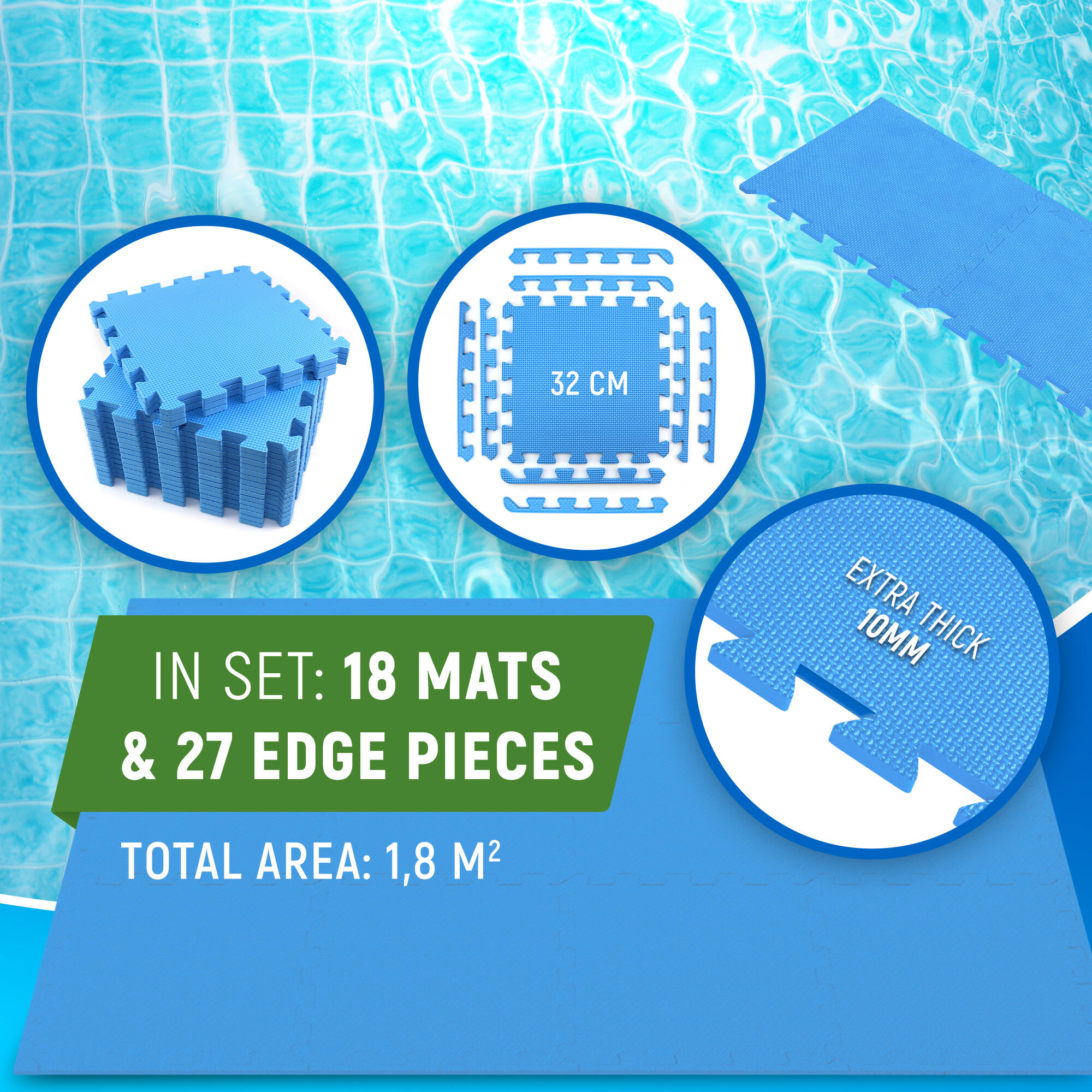 NEOLYMP Poolmatte Outdoor – flexibel, rutschfest, einfach individuell anpassbar 5/7