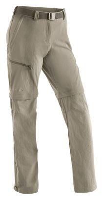 Pantalon Convertible Maier Sports Femme Nata Beige - Regular