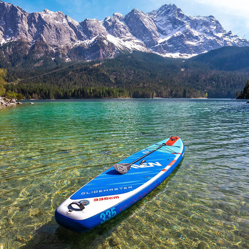 Placa SUP Raven Glide Master, Albastru/Rosu, 335cm