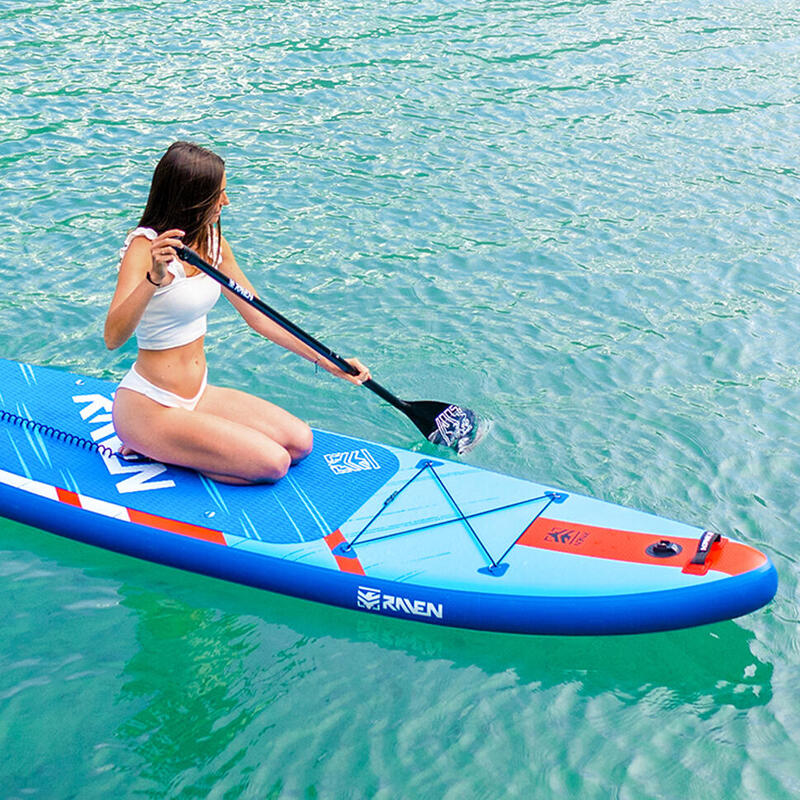 Placa SUP Raven Glide Master, Albastru/Rosu, 335cm