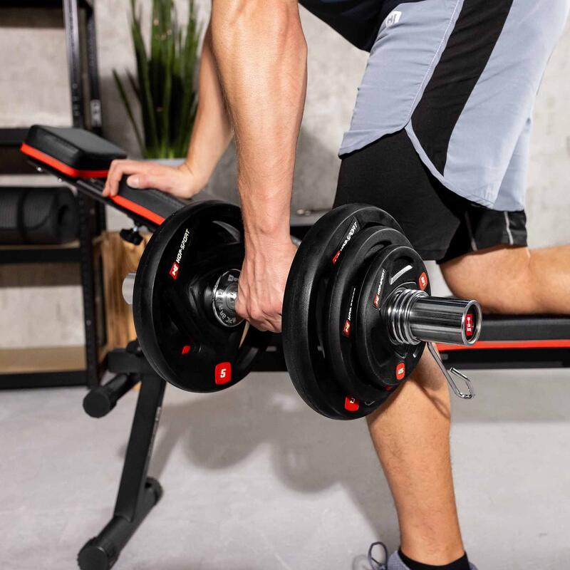 Olympijská pogumovaná činka Hop-Sport 26kg