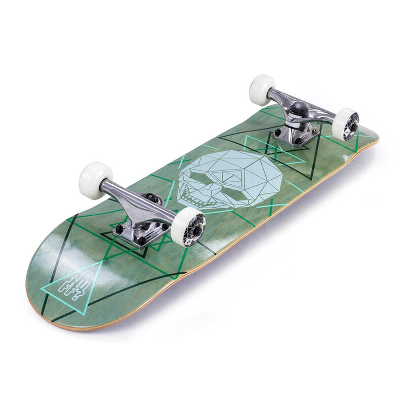 Enuff Skull Geo 32" x 8" Groen Skateboard