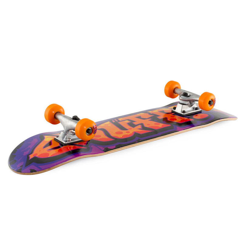 Skate Enuff Graffiti II 7.25"x29.5" Lila/Orange Skateboard