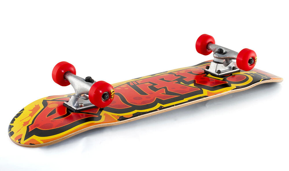 Enuff Graffiti II 7.25"x29.5" Gelb/Rot Skateboard 2/4