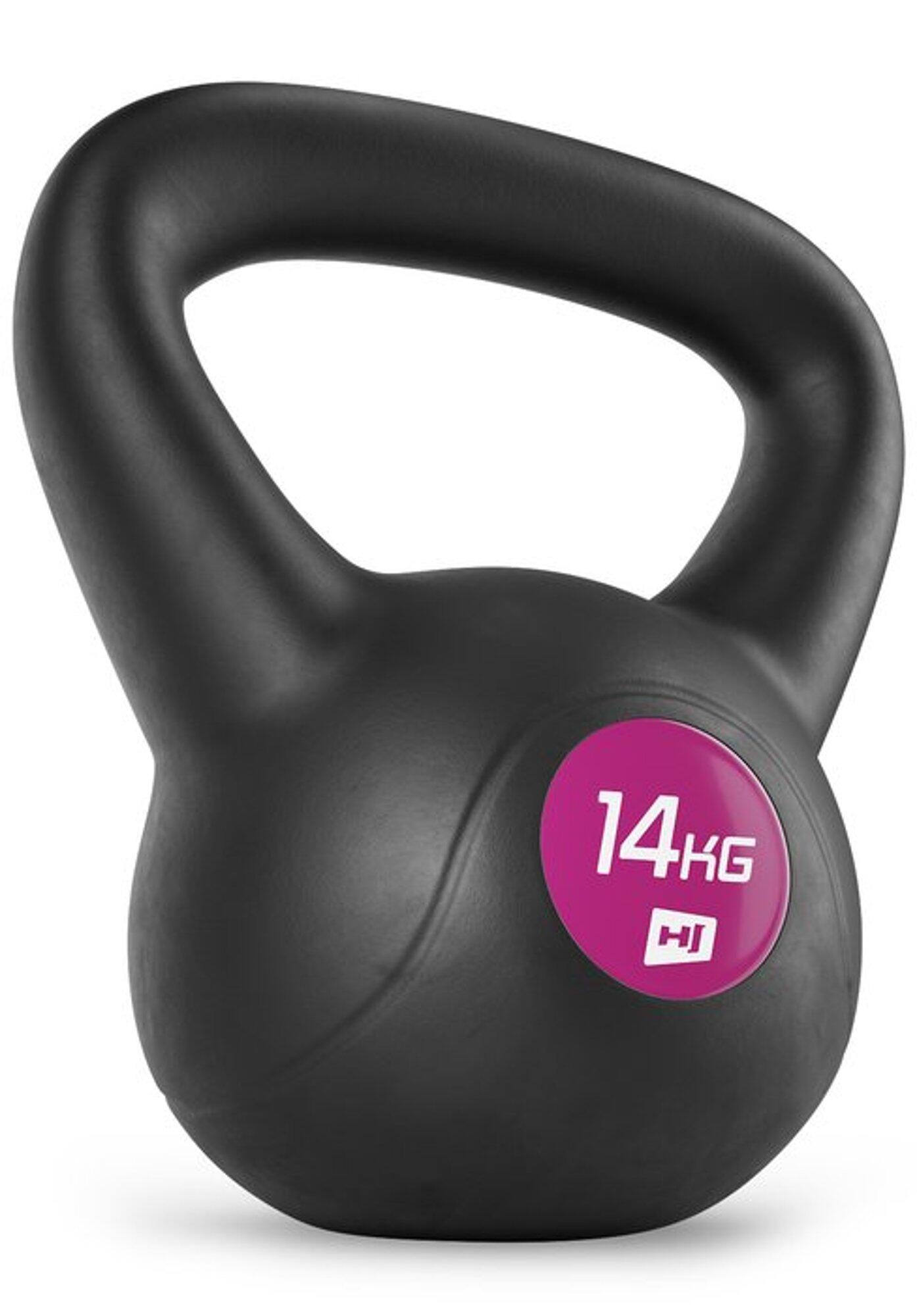 Kettlebell in vinile, con base piatta, antiscivolo, 14kg 5/6