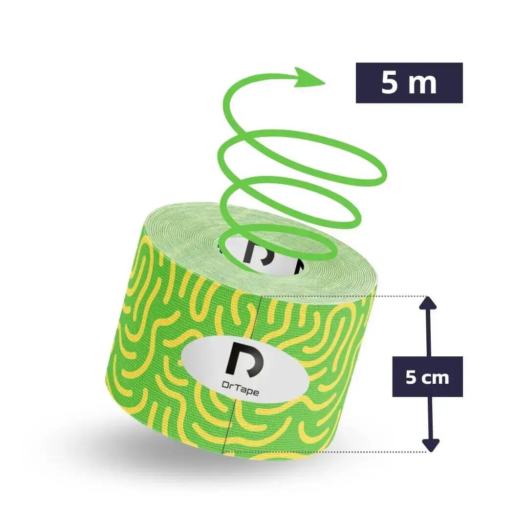 Taśma kinezjologiczna do tejpingu wodoodporna mocna 5 cm x 5 m DrTape 2/7
