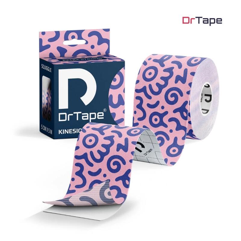 Taśma kinezjologiczna do tejpingu wodoodporna mocna 5 cm x 5 m DrTape