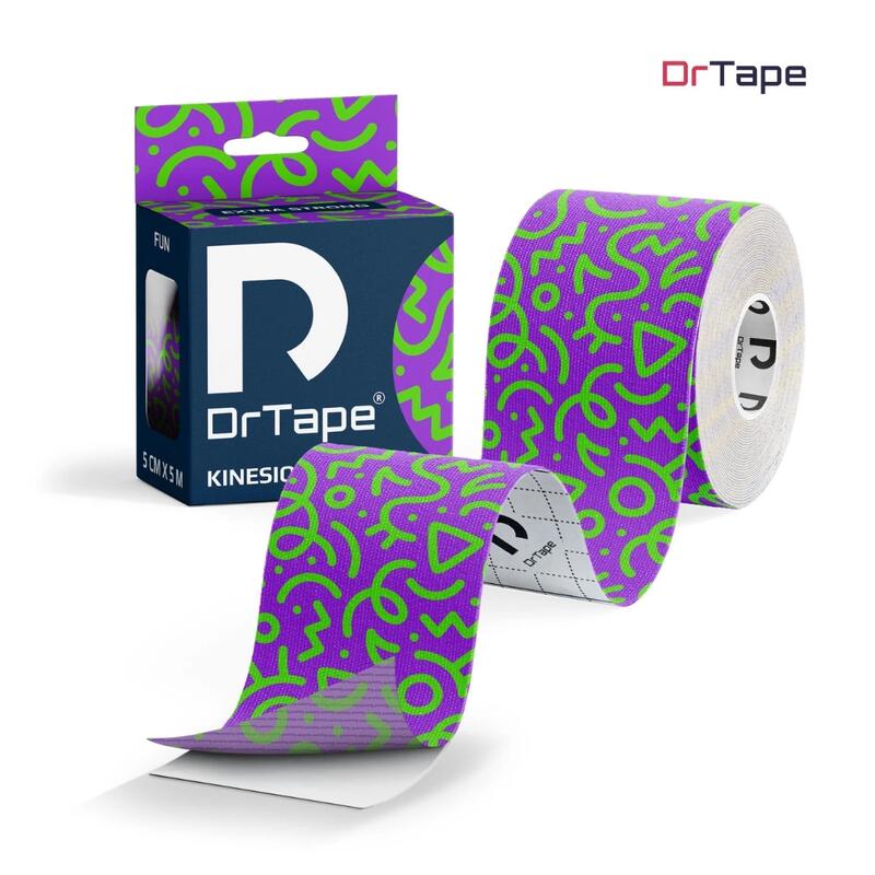 Taśma kinezjologiczna do tejpingu wodoodporna mocna 5 cm x 5 m DrTape