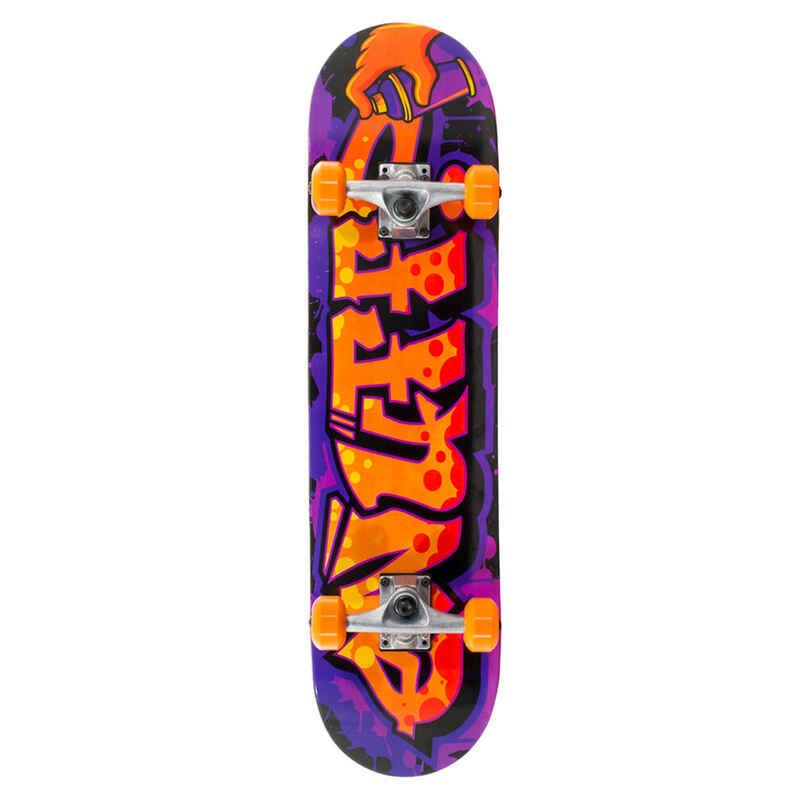 Skate Enuff Graffiti II 7.25"x29.5" Lila/Orange Skateboard