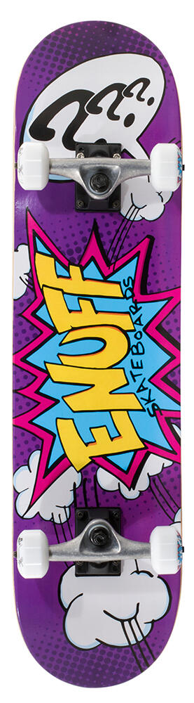 ENUFF SKATEBOARDS Pow II Purple Mini 7.25inch Complete Skateboard