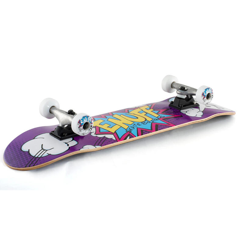 Enuff POW 7.25"x29.5" Purpùra/blanco Skateboard