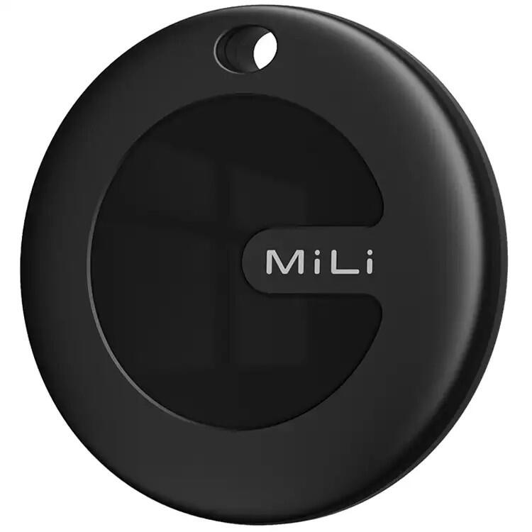Lokalizator biały czarny x1 z czarnym etui z zawieszką dla iOS MILI MiTag 2/7