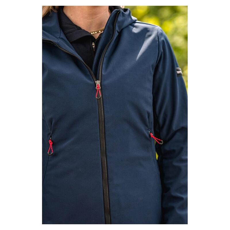 Jachetă Softshell Whis cu glugă pentru echitație