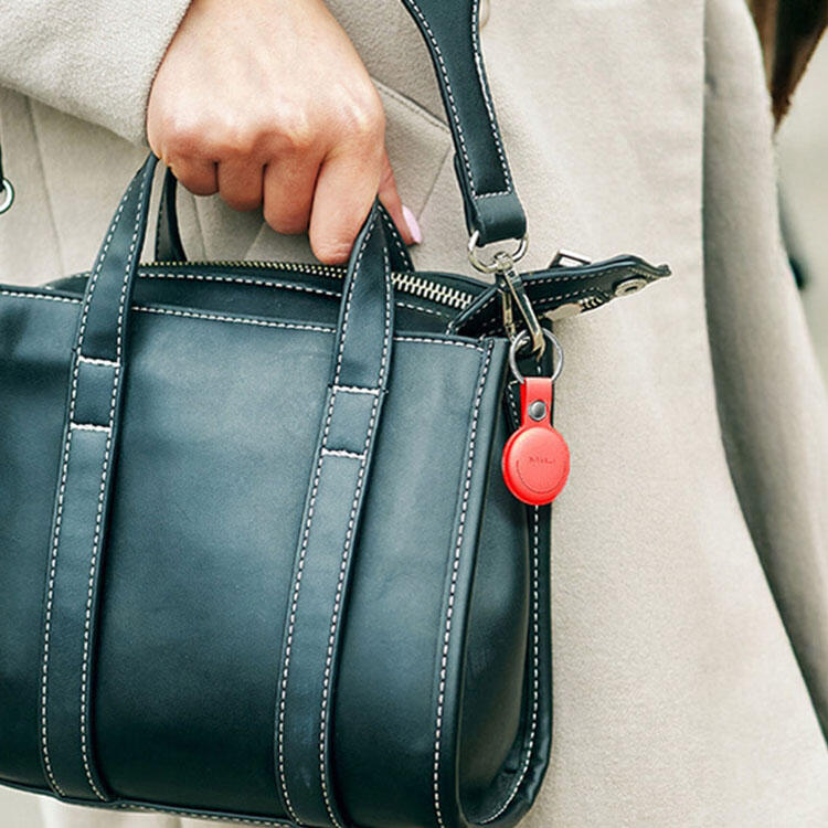 Pack de 3 porte-clés similicuir avec tracker intégré Mili Rouge 2/7