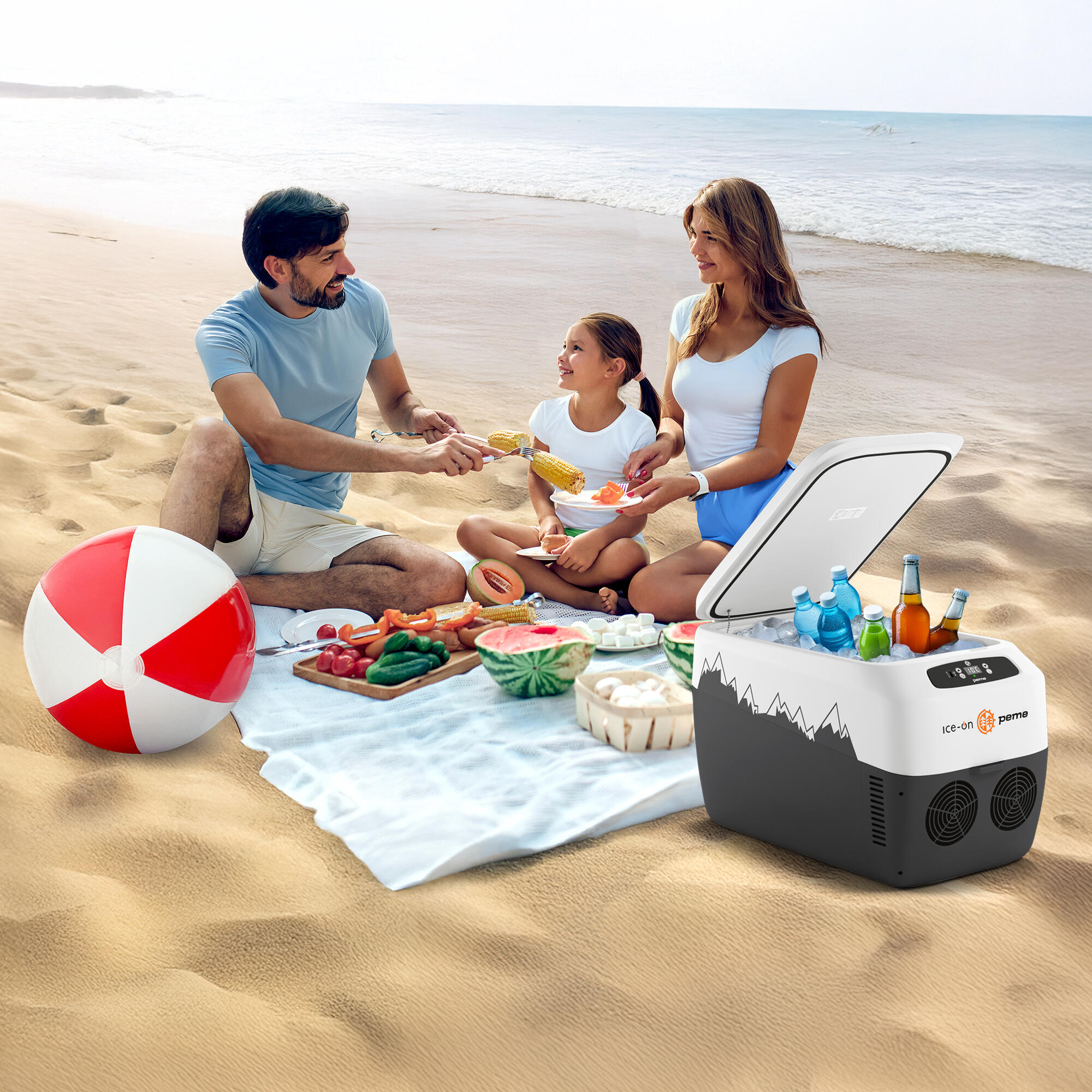 GLACIERE SOUPLE ELECTRIQUE DE CAMPING - 30 LITRES - CONSERVATION AU Frais 96 H