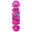Skate Enuff Skully 7.25"x29.5" Rose/Blanc