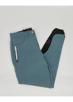 Cavalleria Toscana Kids Meisjes Four Way Stretch Rijbroek Kleurloos - 4/4