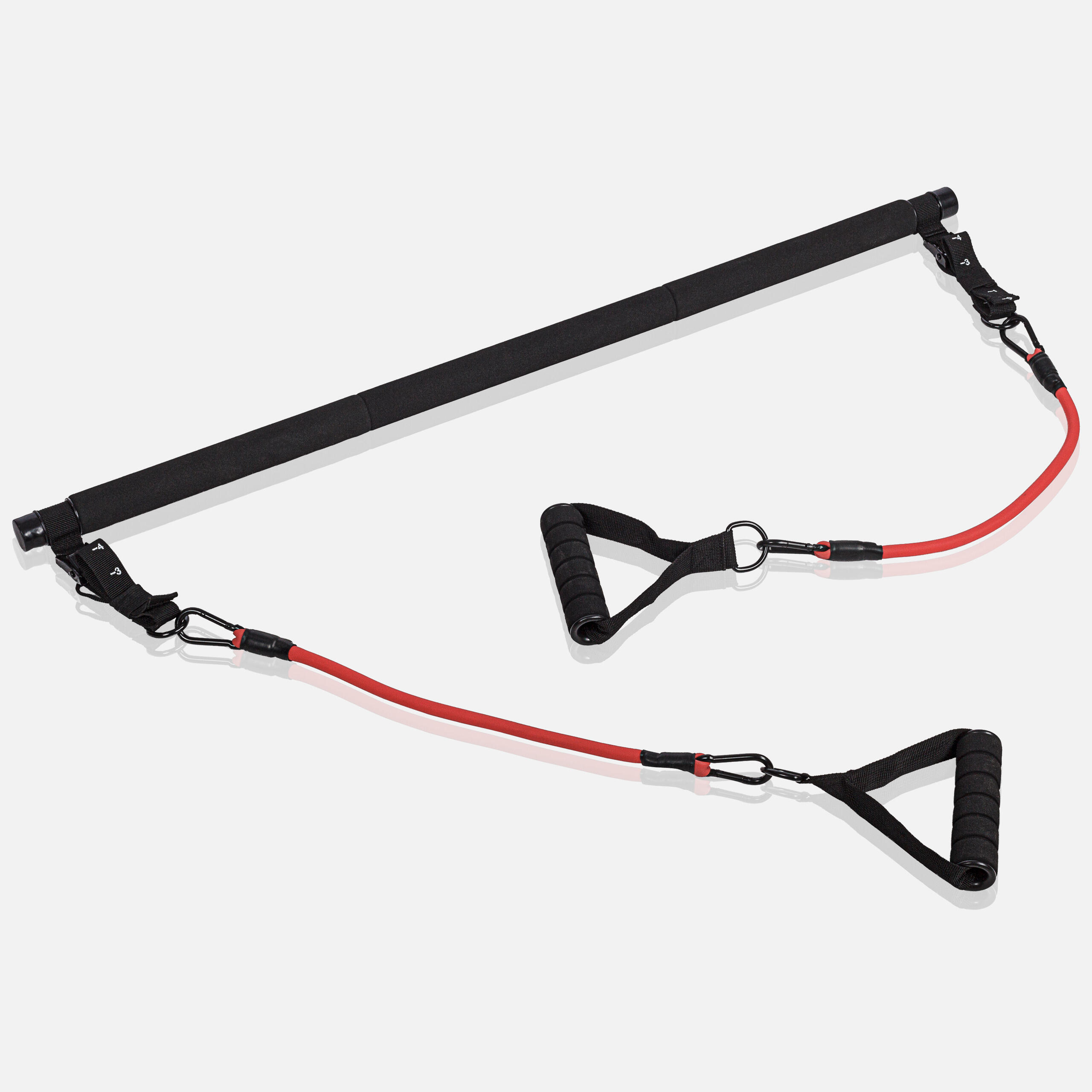 Set Barre de Pilates - Bande de Resistance Musculation avec Poteau, Fitness, Gym 6/7