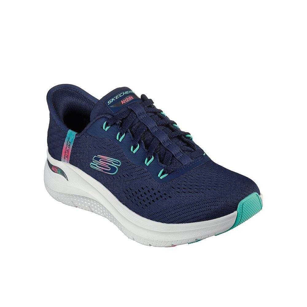 Sapatilhas Skechers Mulher Arch Fit 2.0 - Easy Chic Azul Marinho 2/7
