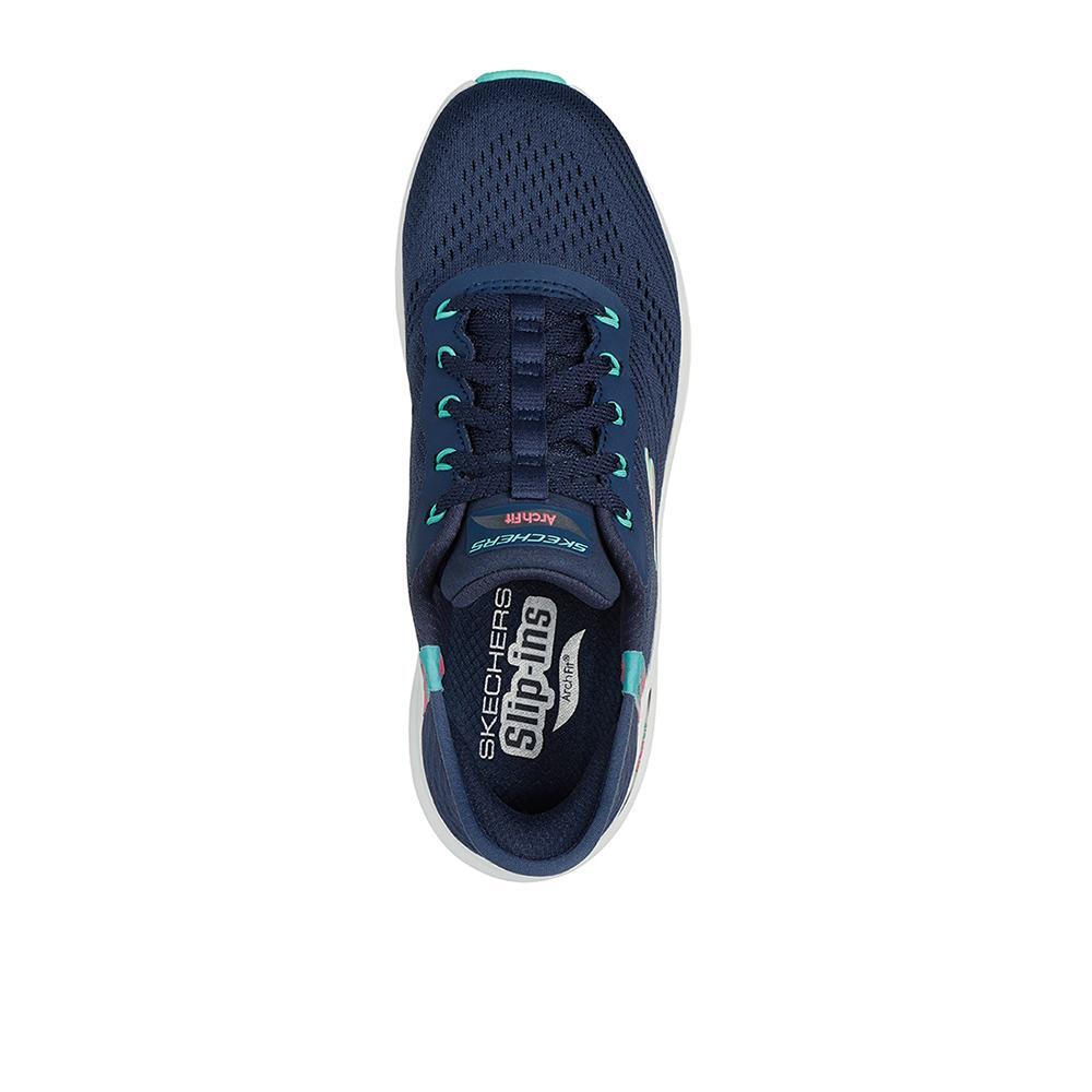 Sapatilhas Skechers Mulher Arch Fit 2.0 - Easy Chic Azul Marinho 3/7