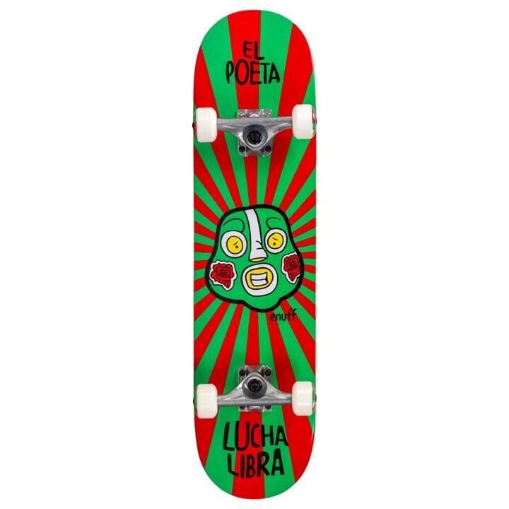 ENUFF SKATEBOARDS Enuff Lucha Libre "El Poeta" Complete Skateboard in Rood en Groen