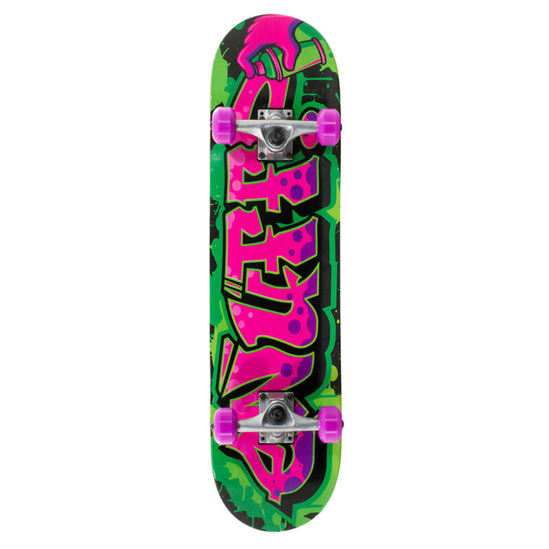 Enuff Graffiti II 7.25"x29.5" Verde/Viola Skateboard